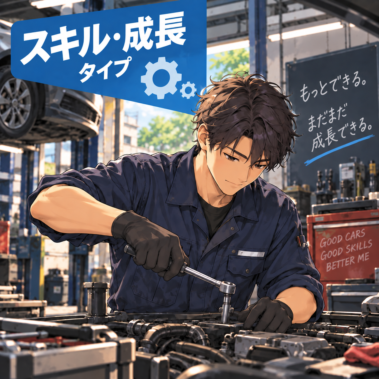 スキル・成長タイプのイラスト